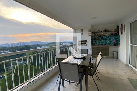 Varanda gourmet de apartamento à venda com 3 quartos, 158m² em Alphaville, Santana de Parnaíba
