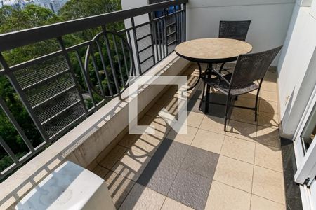 Varanda da Sala de apartamento para alugar com 1 quarto, 84m² em Vila Andrade, São Paulo