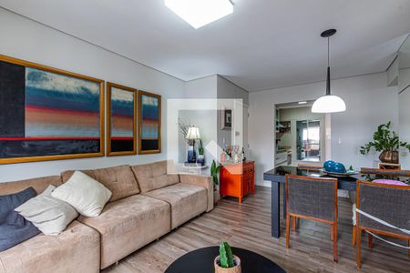 Sala de apartamento para alugar com 2 quartos, 87m² em Barreiros, São José