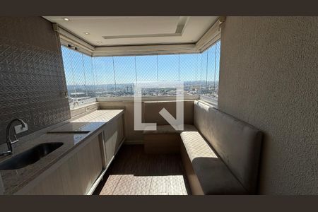 Sala - Sala de Jantar Varanda de apartamento para alugar com 2 quartos, 52m² em Vila Humaitá, Santo André