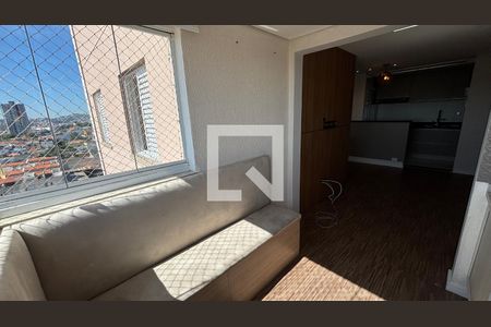 Sala - Sala de Jantar Varanda de apartamento para alugar com 2 quartos, 52m² em Vila Humaitá, Santo André