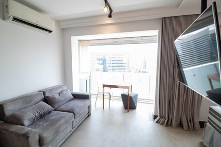 Sala - Studio de kitnet/studio à venda com 1 quarto, 33m² em Santo Amaro, São Paulo