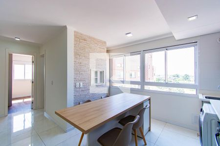 Sala/Cozinha de apartamento à venda com 2 quartos, 54m² em Bairro Fátima, Canoas