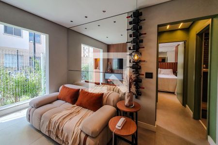 sala de apartamento para alugar com 2 quartos, 46m² em Cambuci, São Paulo