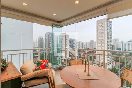 Varanda da Sala de apartamento para alugar com 2 quartos, 67m² em Brooklin Paulista, São Paulo