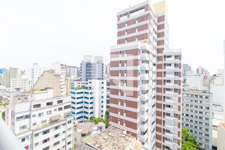 Vista da Sacada de kitnet/studio à venda com 1 quarto, 27m² em Bela Vista, São Paulo