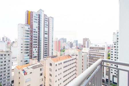 Vista da Sacada de kitnet/studio à venda com 1 quarto, 27m² em Bela Vista, São Paulo