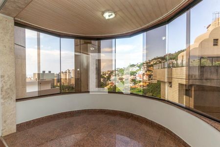 Varanda de apartamento à venda com 4 quartos, 145m² em Sion, Belo Horizonte