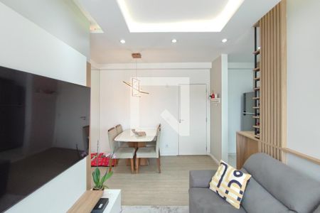 Sala de Estar e Jantar de apartamento à venda com 2 quartos, 55m² em Chácaras Campos Elíseos, Campinas