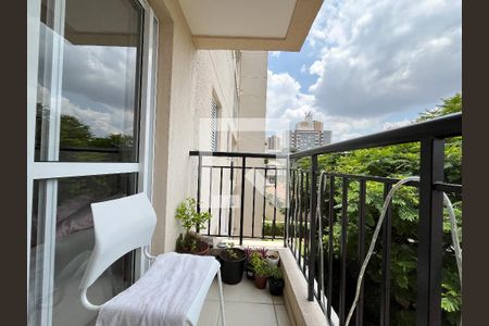Varanda da Sala de apartamento à venda com 2 quartos, 49m² em Vila Guarani (z Sul), São Paulo