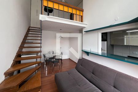 Sala de apartamento para alugar com 1 quarto, 57m² em Itaim Bibi, São Paulo