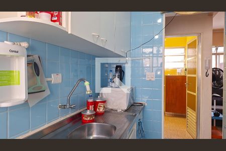 Cozinha de apartamento para alugar com 1 quarto, 52m² em Canto do Forte, Praia Grande