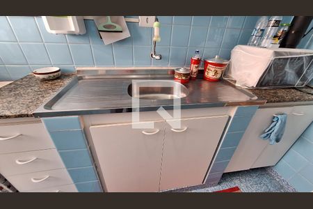 Cozinha de apartamento para alugar com 1 quarto, 52m² em Canto do Forte, Praia Grande