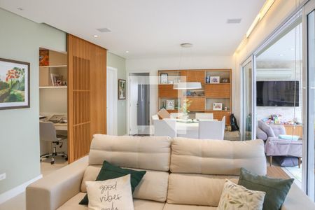 Sala de apartamento à venda com 3 quartos, 129m² em Vila Romana, São Paulo