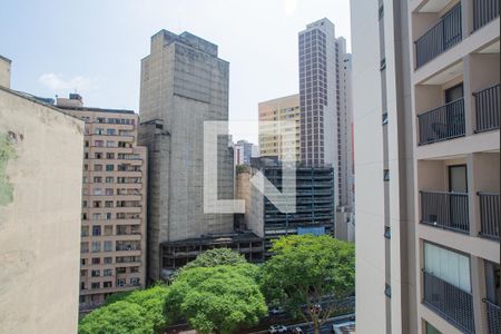 Vista da Varanda da Sala de apartamento para alugar com 1 quarto, 28m² em Bela Vista, São Paulo