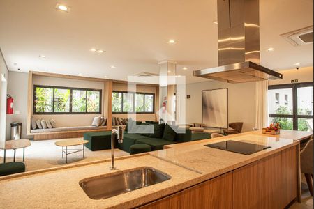 Apartamento para alugar com 28m², 1 quarto e sem vagaÁrea comum - Salão de festas