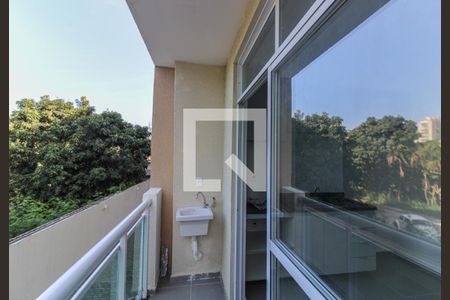 Varanda e Área de Serviço de apartamento à venda com 1 quarto, 40m² em Recreio dos Bandeirantes, Rio de Janeiro