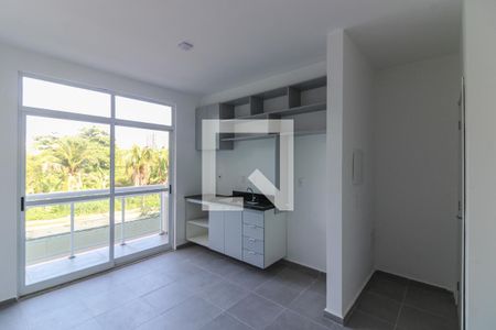 Sala e Cozinha Integrada de apartamento à venda com 1 quarto, 40m² em Recreio dos Bandeirantes, Rio de Janeiro