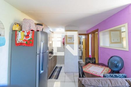 Sala/cozinha de apartamento à venda com 2 quartos, 48m² em Olaria, Canoas