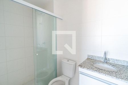 Banheiro da Suíte de apartamento à venda com 1 quarto, 24m² em Vila Clementino, São Paulo