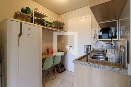 Cozinha de kitnet/studio para alugar com 1 quarto, 22m² em Iguatemi, Ribeirão Preto