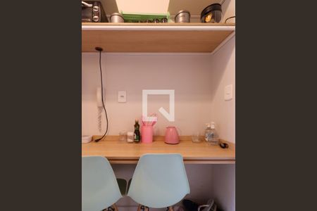 Cozinha de kitnet/studio para alugar com 1 quarto, 22m² em Iguatemi, Ribeirão Preto
