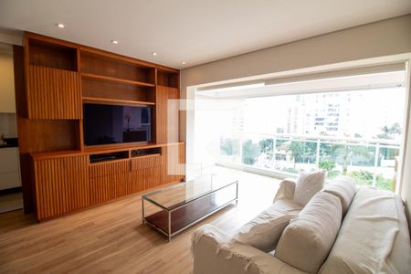 Sala de apartamento à venda com 1 quarto, 60m² em Campo Belo, São Paulo