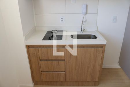 Sala e Cozinha Integrada de apartamento para alugar com 1 quarto, 24m² em Barra Funda, São Paulo
