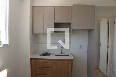 Sala e Cozinha Integrada de apartamento para alugar com 1 quarto, 24m² em Barra Funda, São Paulo