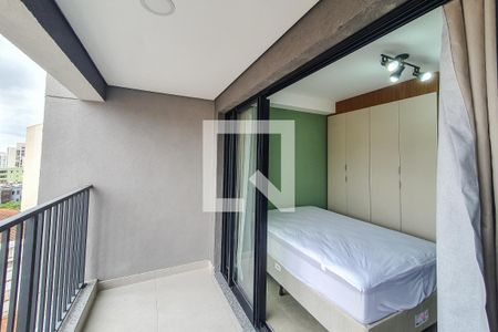 Studio para alugar com 24m², 1 quarto e sem vagavarandaa