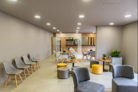 Studio para alugar com 28m², 1 quarto e sem vaga Studio para alugar com 28m², 1 quarto e sem vagaÁrea comum - Salão de festas