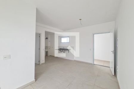 Sala/Cozinha e Área de serviço de apartamento para alugar com 1 quarto, 34m² em Chácara Mafalda, São Paulo