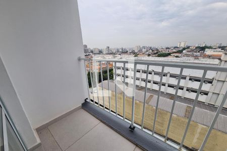 Varanda da Sala de apartamento para alugar com 1 quarto, 34m² em Chácara Mafalda, São Paulo