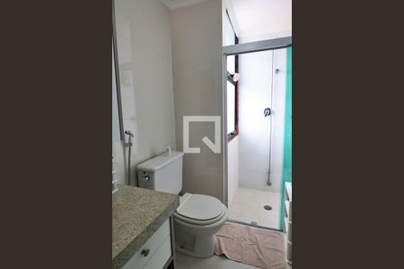 Suíte - Banheiro do Quarto 1 de apartamento à venda com 3 quartos, 105m² em Parque das Nações, Santo André