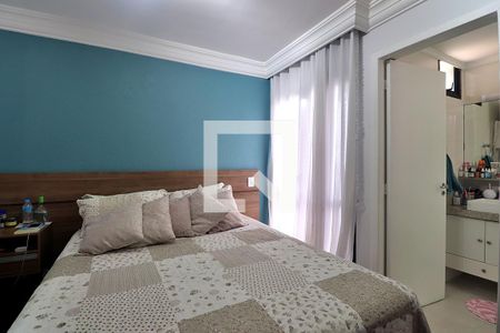 Suíte - Quarto 1 de apartamento à venda com 3 quartos, 105m² em Parque das Nações, Santo André