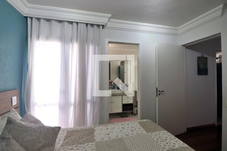 Suíte - Quarto 1 de apartamento à venda com 3 quartos, 105m² em Parque das Nações, Santo André