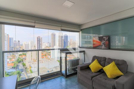 Sala/Varanda de kitnet/studio para alugar com 1 quarto, 31m² em Vila Cordeiro, São Paulo