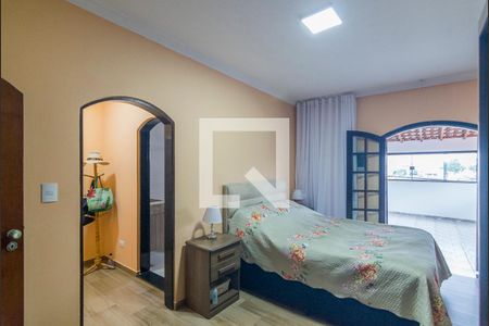 Quarto 1 Suite de casa à venda com 3 quartos, 225m² em Vila Tibiriçá, Santo André