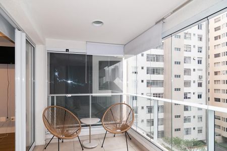 Varanda da Sala de kitnet/studio à venda com 0 quarto, 39m² em Consolação, São Paulo