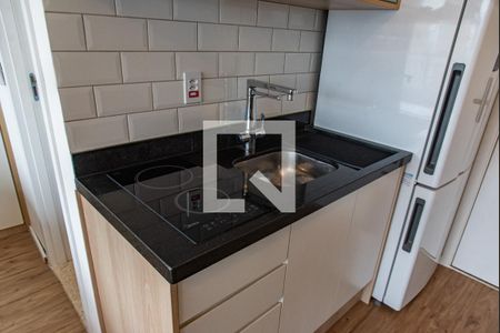 Cozinha de apartamento à venda com 1 quarto, 27m² em Liberdade, São Paulo