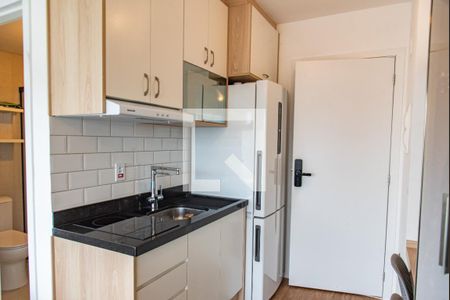 Cozinha de apartamento à venda com 1 quarto, 27m² em Liberdade, São Paulo