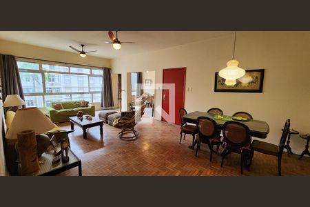 Sala de apartamento para alugar com 4 quartos, 190m² em Boqueirão, Santos