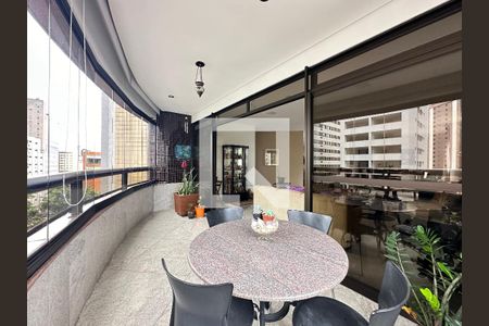 Varanda da Sala de apartamento à venda com 4 quartos, 210m² em Funcionários, Belo Horizonte