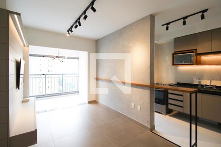 Sala de apartamento para alugar com 2 quartos, 52m² em Indianópolis, São Paulo