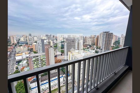 Vista da Varanda de apartamento à venda com 1 quarto, 24m² em Perdizes, São Paulo