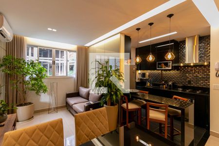 Sala de apartamento à venda com 2 quartos, 60m² em Buritis, Belo Horizonte