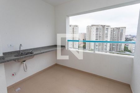 Varanda da sala  de apartamento para alugar com 3 quartos, 70m² em Centro, Diadema
