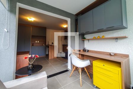 Studio para alugar com 34m², 1 quarto e sem vagastudio varanda