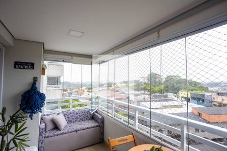 Varanda da Sala de apartamento à venda com 2 quartos, 65m² em Centro, Diadema