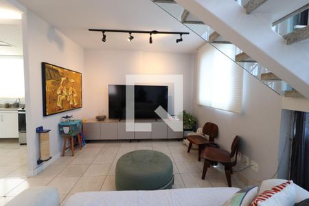 Sala de apartamento para alugar com 3 quartos, 123m² em Osvaldo Rezende, Uberlândia